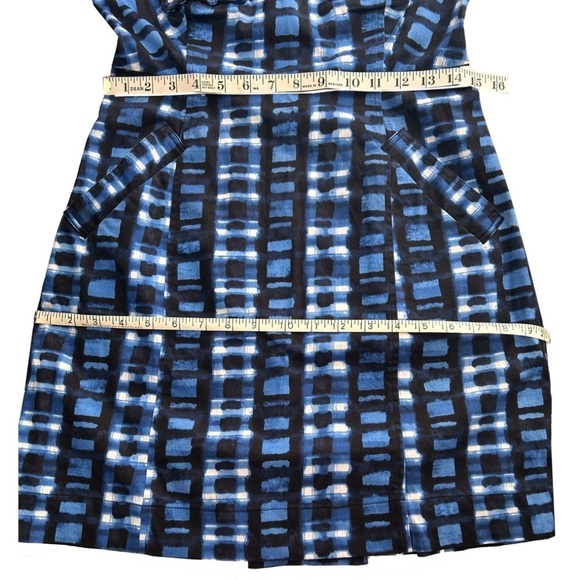 Calvin Klein Dress Military Inspired A-line Belt Mini Sleeveless Bold Print - Picture 16 of 16